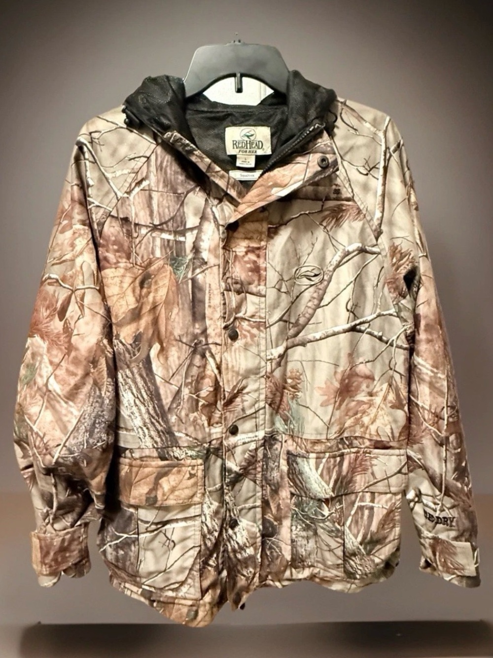 RedHead for Her Realtree Camo Hooded Jacket - Brown/Green - EC